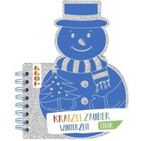 TOPP 8441 Kratzelzauber Color Winterzeit (Kratzelbuch in Schneemannform) von FRECHVERLAG