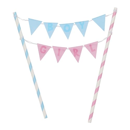 Cake Topper Boy Girl 22cm 1 Stück - Tortendeko Babyparty - Kuchendeko Tortenstecker Gender Reveal Party - Kuchenstecker - Weiß Blau Rosa Cake Topper Boy Girl 22cm 1 Stück - Tortendeko Babyparty - Kuchendeko Tortenstecker Gender Reveal Party - Kuchenstecker - Weiß Blau Rosa von FREE & EASY
