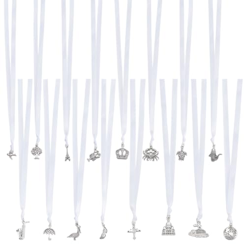 FREEBLOSS 16 Stück Individuelle Bänder Für Kuchenanhänger Aus Satin Für Hochzeitstorte Mit Anhänger Aus Silberlegierung Für Geburtstagsfeiern Hochzeitsdekoration Brautjungfern Anhänger FREEBLOSS 16 Stück Individuelle Bänder Für Kuchenanhänger Aus Satin Für Hochzeitstorte Mit Anhänger Aus Silberlegierung Für Geburtstagsfeiern Hochzeitsdekoration Brautjungfern Anhänger von FREEBLOSS