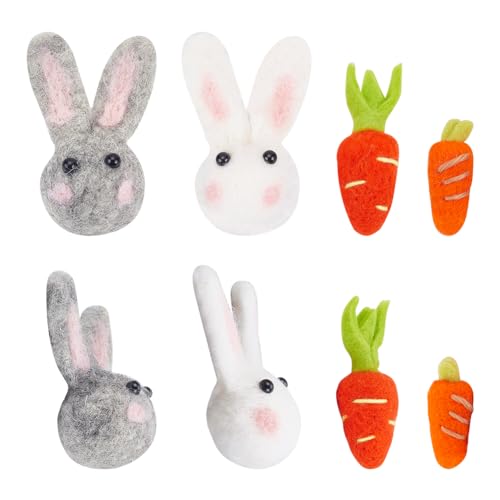 FREEBLOSS 8 Stück Filz Karotten Hasen, Oster Karotten Ornamente, Osterhase, Kaninchen, Osterdekoration, Handgefertigte Oster Ornamente Aus Filz Für Partys, Festliche Zusammenkünfte FREEBLOSS 8 Stück Filz Karotten Hasen, Oster Karotten Ornamente, Osterhase, Kaninchen, Osterdekoration, Handgefertigte Oster Ornamente Aus Filz Für Partys, Festliche Zusammenkünfte von FREEBLOSS