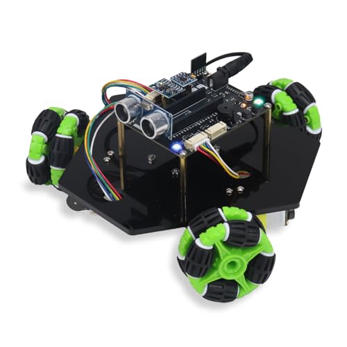 Freenove Omni Wheel Car Kit for Raspberry Pi Pico 1 2 W (Not Included), 3-Wheel and 4-Wheel Forms, Accelerometer Module, Compass Module, Ultrasonic Distance Sensor von FREENOVE