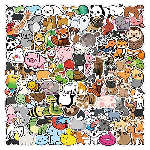 FRESHOER 200 St. Kawaii Tiere Aufkleber Kinder Stickers kleine Tier Graffiti Decals Wasserdicht für Skateboard Reisekoffer Motor-/Fahrrad Boot Computer/Laptop/Tablet Kinderzimmer Geschenke von FRESHOER