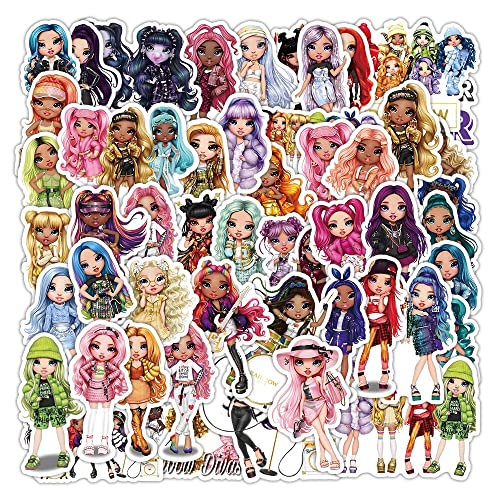 FRESHOER 50Pcs Rainbow High Dolls Stickers Graffiti Vinyl Wasserdicht Aufkleber von FRESHOER