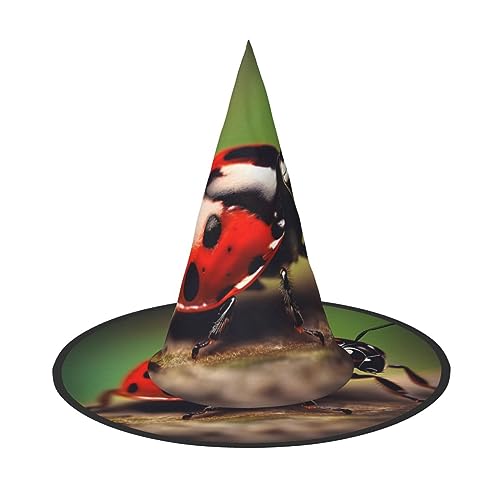 FRESQA Roter Marienkäfer-Hut, stilvolles Damenhut, Kostüm für Halloween, Halloween, Partyhut von FRESQA