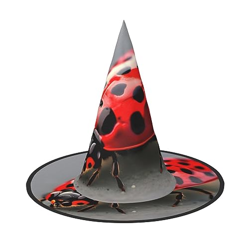 FRESQA Roter Marienkäfer-Hut, stilvolles Damenhut, Kostüm für Halloween, Halloween, Partyhut von FRESQA