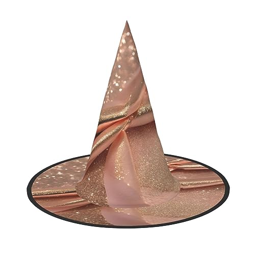 FRESQA Schicker Halloween-Hexenhut für Damen, rotgoldener Glitzer, Top Wahl für das beste Halloween-Kostüm-Ensemble FRESQA Schicker Halloween-Hexenhut für Damen, rotgoldener Glitzer, Top Wahl für das beste Halloween-Kostüm-Ensemble von FRESQA