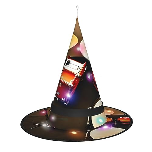 FRESQA Schlagzeug-Set, magisches Halloween-Kostüm-Zubehör mit LED-Lichtern, bequeme Oxford-Stoff-Konstruktion von FRESQA