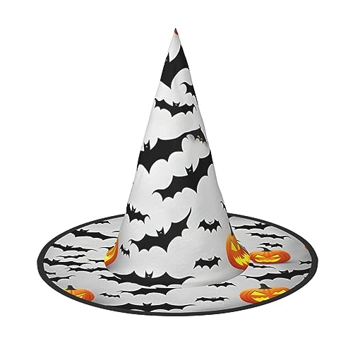 Halloween fliegende Fledermäuse, stilvolles Hexenhut für Damen, Kostüm für Halloween, beste Halloween-Party-Hut von FRESQA