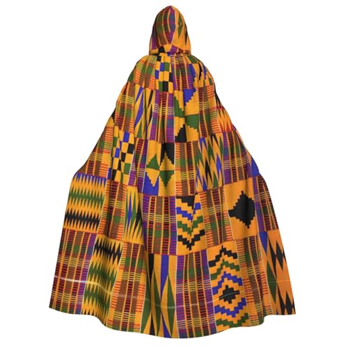 FRGMNT Damen-Kapuzenumhang mit afrikanischem Ethno-Muster, Karnevals-Umhang, Erwachsenen-Umhang, für Halloween, Cosplay-Kostüme von FRGMNT