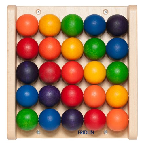 FRIDLIN® Kugelrollbrett – Montessori-inspiriertes Spielzeug aus Holz – Fördert Hand-Auge-Koordination & Kreativität – Handgefertigt in Deutschland – Für Kinder ab 1.5 Jahren von FRIDLIN