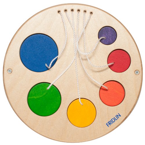 FRIDLIN® Wandsteckspiel für Babys und Kleinkinder, Holzspielzeug, Lernspielzeug, Montessori, Förderspielzeug von FRIDLIN