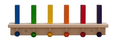 FRIDLIN® Wand Domino für Kinder mit 6 Steinen, Holzspielzeug, Lernspielzeug, Designspielzeug, Kinderzimmerdekoration, Montessori von FRIDLIN