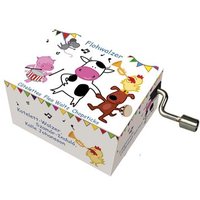 Fridolin 58473 Spieluhr "Flohwalzer" Motiv Tanzende Kuh von FRIDOLIN