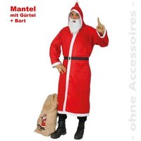 FRIES 26793 Nikolaus-Set, Mantel mit Kapuze, Gürtel + Bart, Größe XL von FRIES