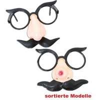 FRIES 50691 Brille mit Nase und Bart, sortierte Designs von FRIES