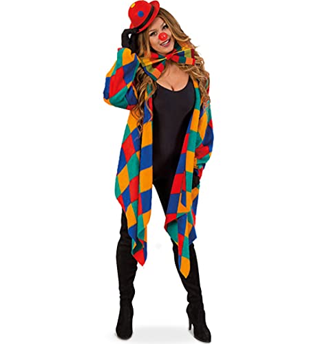 FRIES Clown Damenkostüm Harlekin Kostüm Karojacke Damen Narr Kostüm von fries
