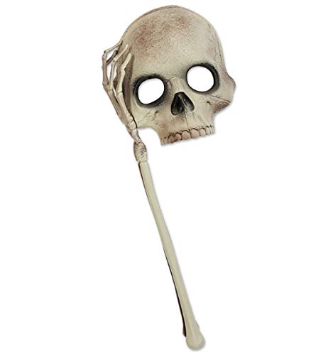 FRIES Totenkopf Halbmaske mit Hand Halloween Maske FRIES Totenkopf Halbmaske mit Hand Halloween Maske von FRIES