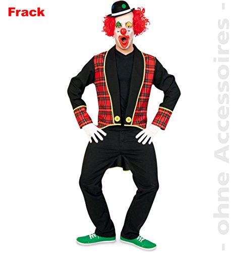 Fries 2959 Bobbo Clown-Frack Fasching Karneval Erwachsene Kostüm Herren: Größe: XXXL von FRIES