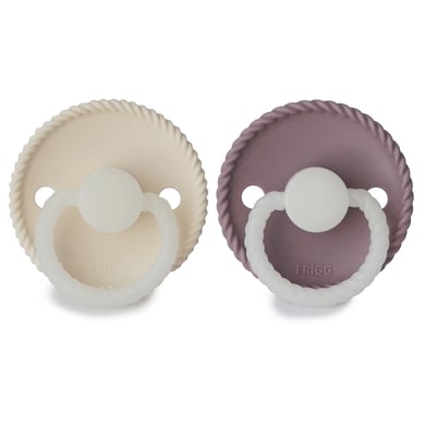 FRIGG Nachtschnuller Silikon Rope Cream / Mauve 6-18 Monate FRIGG Nachtschnuller Silikon Rope Cream / Mauve 6-18 Monate von FRIGG