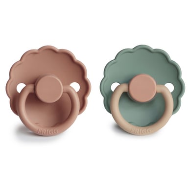 FRIGG Schnuller Daisy Silikon Rose Gold / Willow 0-6 Monate von FRIGG