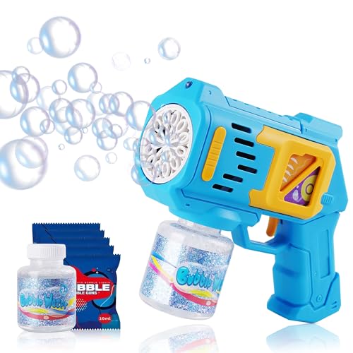 FRITEAPA Kinder Seifenblasenpistole, Seifenblasenmaschine Seifenblasen Pistole Spielzeug Mit Seifenblasen Flüssigkeit, Gartenspielzeug, Hochzeit, Outdoor Party Geburtstag Mädchen Junge Geschenk (Blau) FRITEAPA Kinder Seifenblasenpistole, Seifenblasenmaschine Seifenblasen Pistole Spielzeug Mit Seifenblasen Flüssigkeit, Gartenspielzeug, Hochzeit, Outdoor Party Geburtstag Mädchen Junge Geschenk (Blau) von FRITEAPA