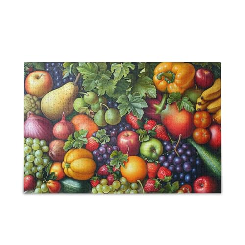 500 Teile Puzzle Puzzles für Erwachsene Impossible Hard Hard Hard Challenging Puzzle, Obst und Gemüse von FRODOTGV