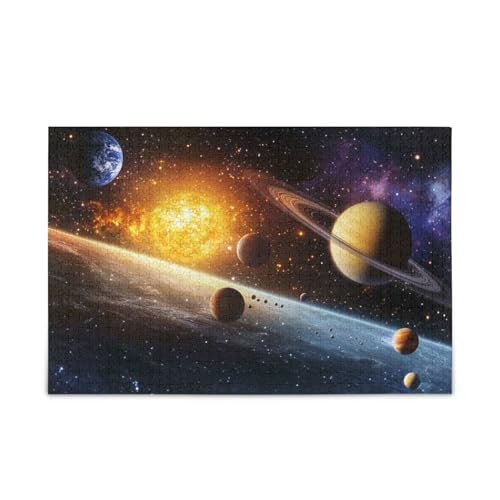 500 Teile Puzzle für Erwachsene Impossible Hard Hard Challenging Puzzle Sonnensystem von FRODOTGV