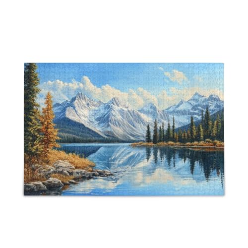 500 Teile Puzzle für Erwachsene Impossible Puzzle Canadian Rockies von FRODOTGV