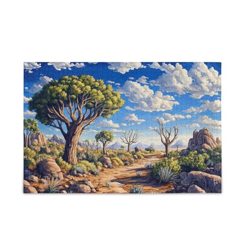 500 Teile Puzzles für Erwachsene, herausforderndes Puzzle, perfekt für Spieleabende, Köcher Baum Safari von FRODOTGV