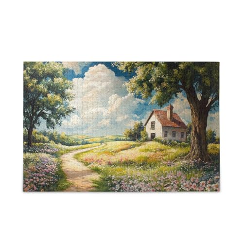 500-teiliges Puzzle, herausforderndes Puzzle, perfekt für Spielabende, Coutryside von FRODOTGV