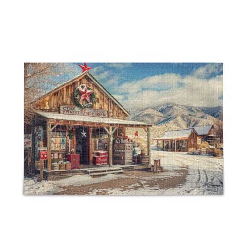 500-teiliges Puzzle, herausforderndes Spielspielzeug, allgemeiner Laden zu Weihnachten von FRODOTGV