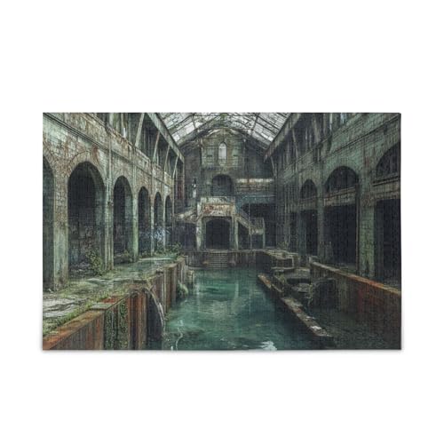 Abandoned City 500 Teile Puzzles für Erwachsene für Entspannung und Familienspaß von FRODOTGV