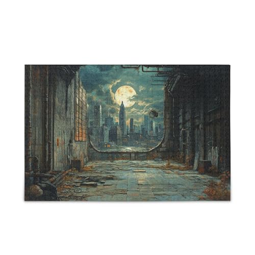Abandoned City Unique Jigsaw Puzzles Family Puzzle for Women Men 500 Pieces von FRODOTGV