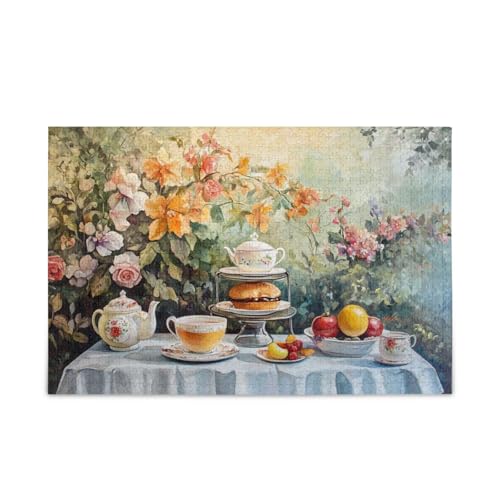 Afternoon Tea 500 Teile Puzzles für Erwachsene Hard Impossible Schwierig Herausforderndes Familienpuzzle von FRODOTGV
