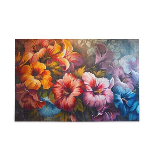 Artful Blooms Puzzle für Erwachsene, 500 Teile, herausforderndes Puzzle, perfekt für Spieleabende von FRODOTGV