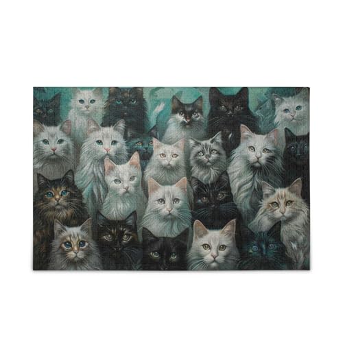 Cats Collection 500 Teile Puzzle Großes Puzzlespiel von FRODOTGV