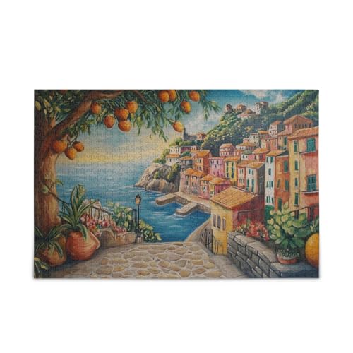 Cinque Terre Puzzle Puzzles für Erwachsene 500 Teile Impossible Schwierig Herausforderndes Familienpuzzle Cinque Terre Puzzle Puzzles für Erwachsene 500 Teile Impossible Schwierig Herausforderndes Familienpuzzle von FRODOTGV