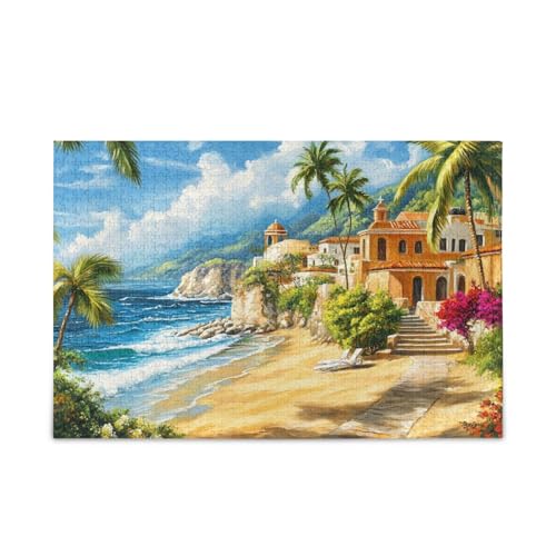 Day at The Beach Mexico Puzzle Unique Difficult and Challenge 500 Pieces von FRODOTGV