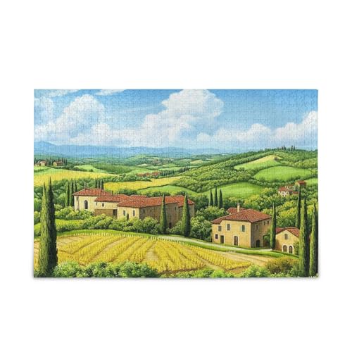 European Countryside Jigsaw Puzzles Challenging Game Toys 500 Pieces von FRODOTGV