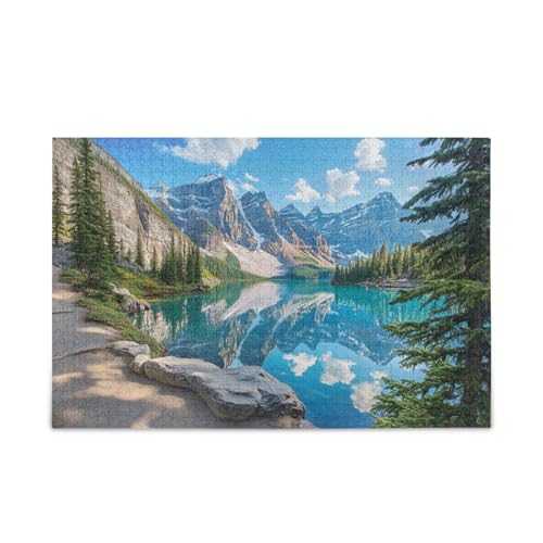 Featuring Moraine Lake Alberta 500 Piece Puzzles for Adults Family Game von FRODOTGV