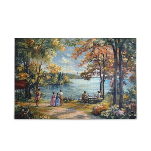 Fourth by The Lake Puzzle, 500 Teile, herausforderndes Puzzle, perfekt für Spieleabende von FRODOTGV