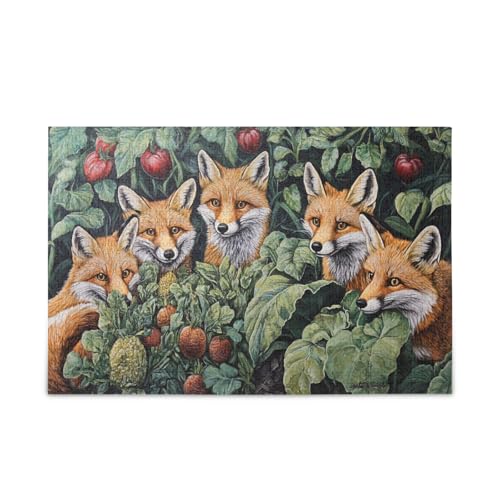 Foxes in The Veggie Patch Jigsaw Puzzles 500 Pieces Impossible Difficult Challenging Family Puzzle von FRODOTGV