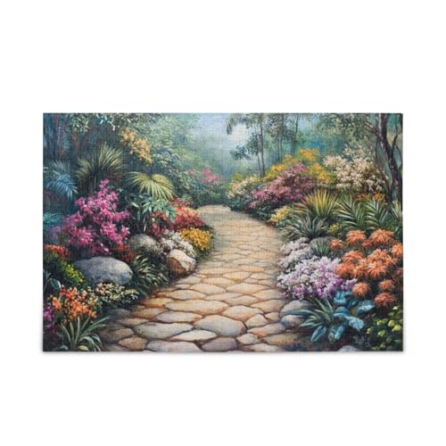 Gartenweg 500 Teile Puzzles für Erwachsene Herausforderndes Puzzle perfekt für Spieleabende von FRODOTGV