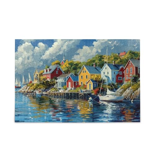 Harbor by The Sea Puzzles, herausforderndes Spiel, Spielzeug, 500 Teile von FRODOTGV