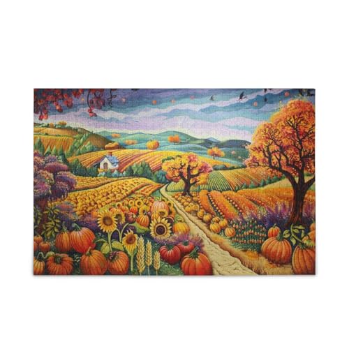 Harvest Festival Jigsaw Puzzles für Erwachsene Großes Puzzlespiel 500 Teile von FRODOTGV