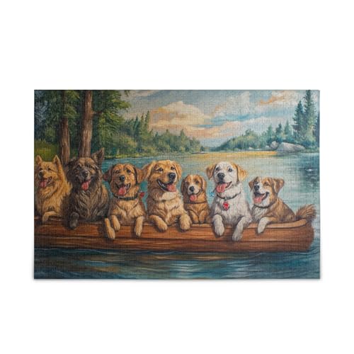 Hundetage des Sommers Puzzle, 500 Teile, hart, unmöglich, schwierig, herausfordernd, Familienpuzzle von FRODOTGV