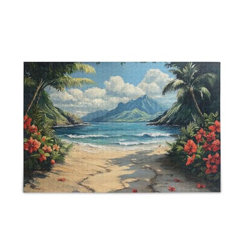 Island Time Puzzles für Erwachsene Familie Puzzle für Frauen Männer 500 Teile von FRODOTGV