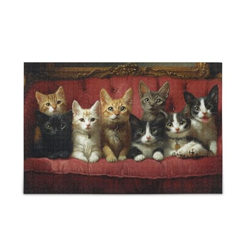 Katzen und Hunde 500 Teile Puzzle für Erwachsene Puzzle Herausfordernd von FRODOTGV