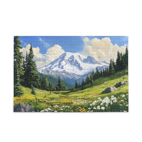 Mount Rainier 500 Teile Einzigartige Puzzle Familie Puzzle für Frauen Männer von FRODOTGV