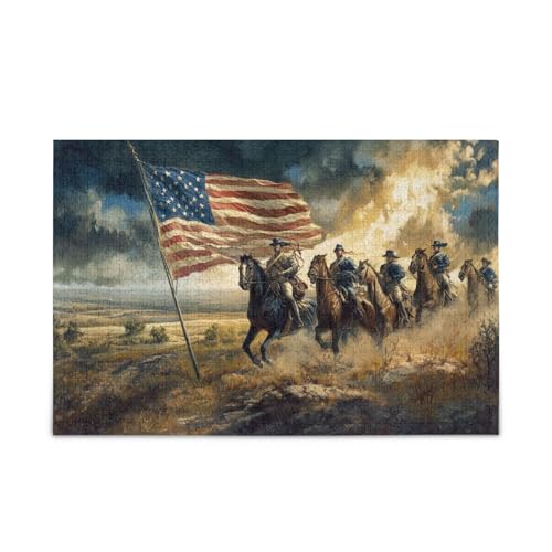 Old Glory Puzzle, 500 Teile, herausforderndes Puzzle, perfekt für Spieleabende von FRODOTGV